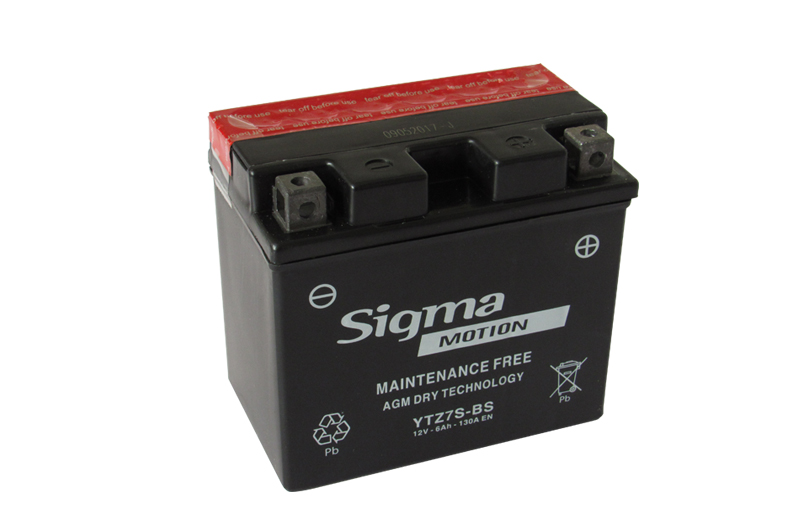 ΜΠΑΤΑΡΙΑ MOTO 12V 6Ah AGM SIGMA MOTION 